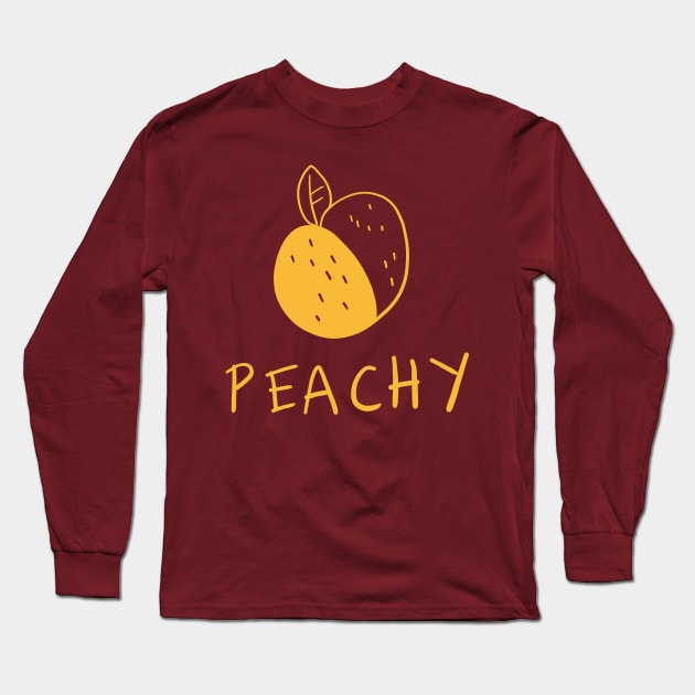 Peachy Long Sleeve T-Shirt by oatdog